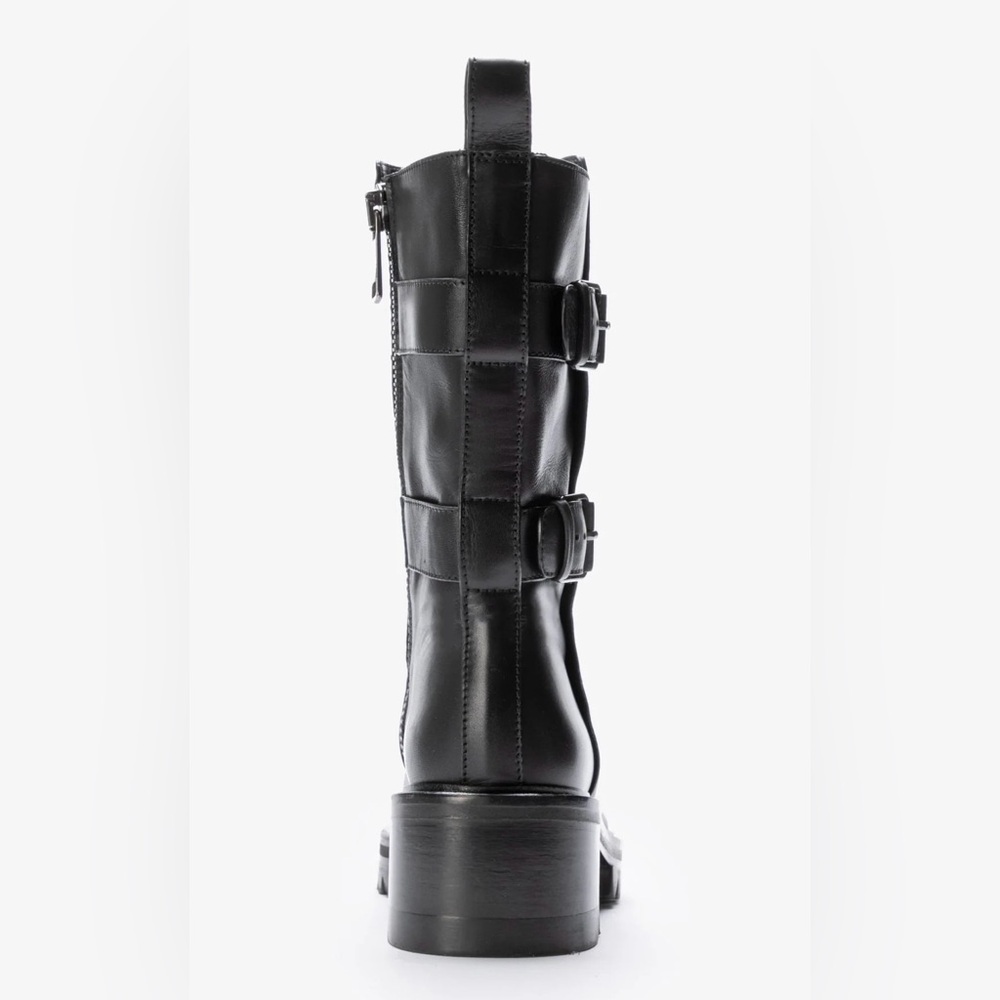 NIB Tamara Mellon Women’s Size 35.5 Black Pertecto 50- Vitello Boots - Picture 6 of 16